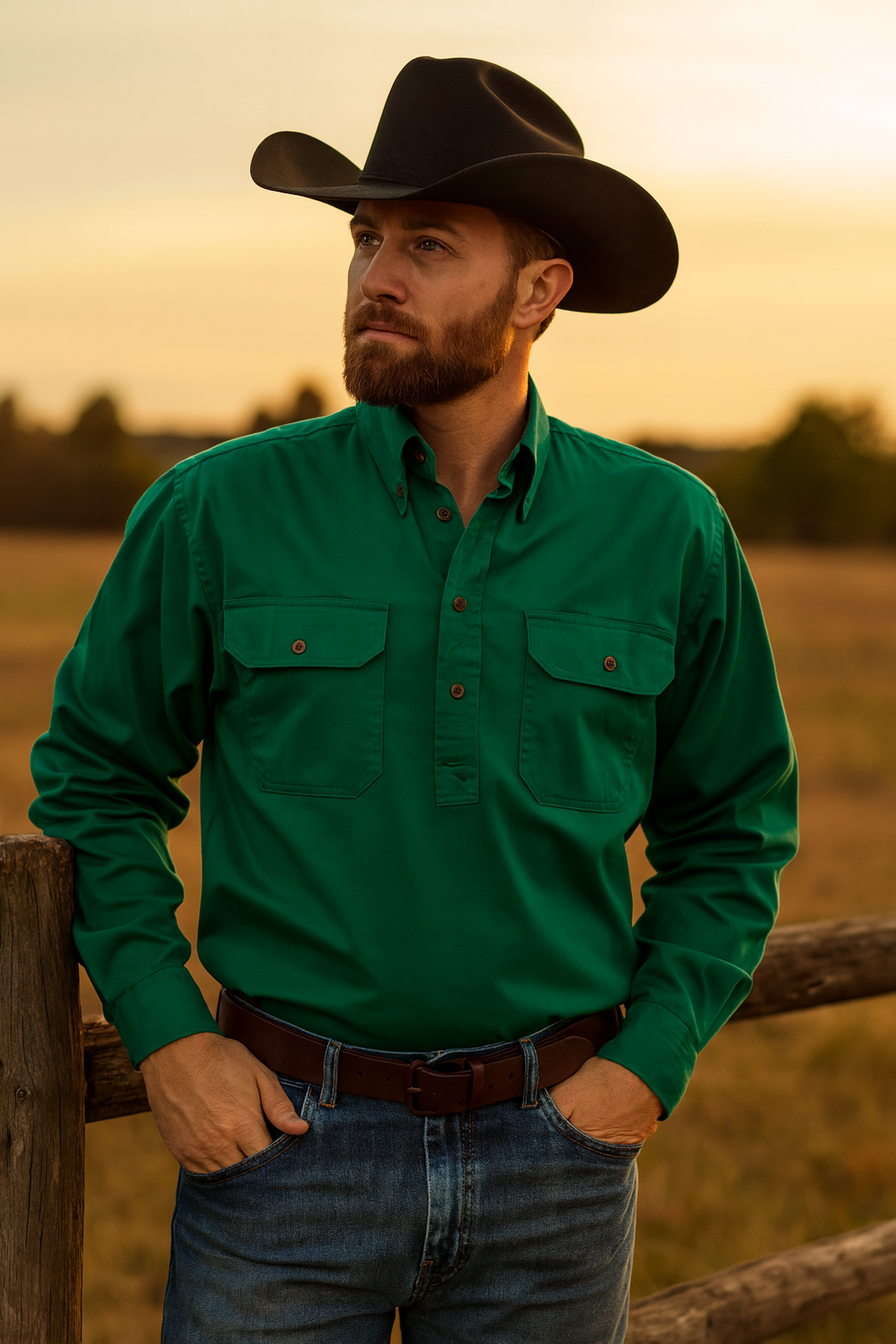 Country wise “Tameruka workwear” green.